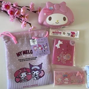 Sanrio My Melody bath beauty cosmetics travel ítems set of 4 pieces new NWT